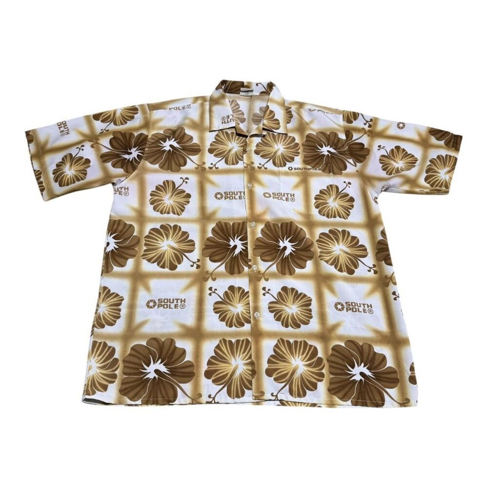 2000s Southpole Multicolor Oversized Casual Button Down Hawaiian Shirt Adult XL